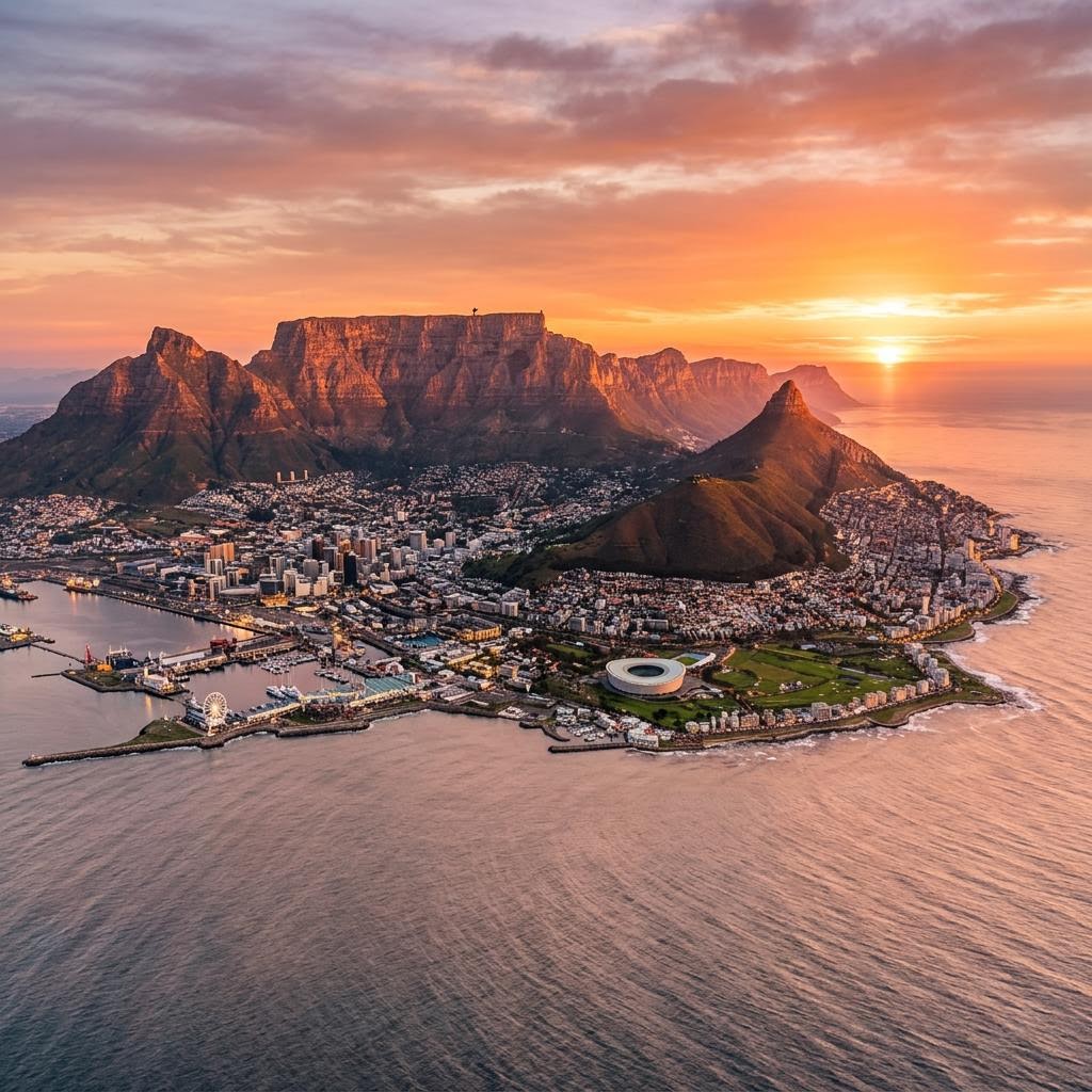 Scenic view of Cape Town, South Africa
