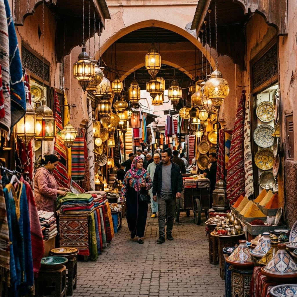 Scenic view of Marrakech, Morocco