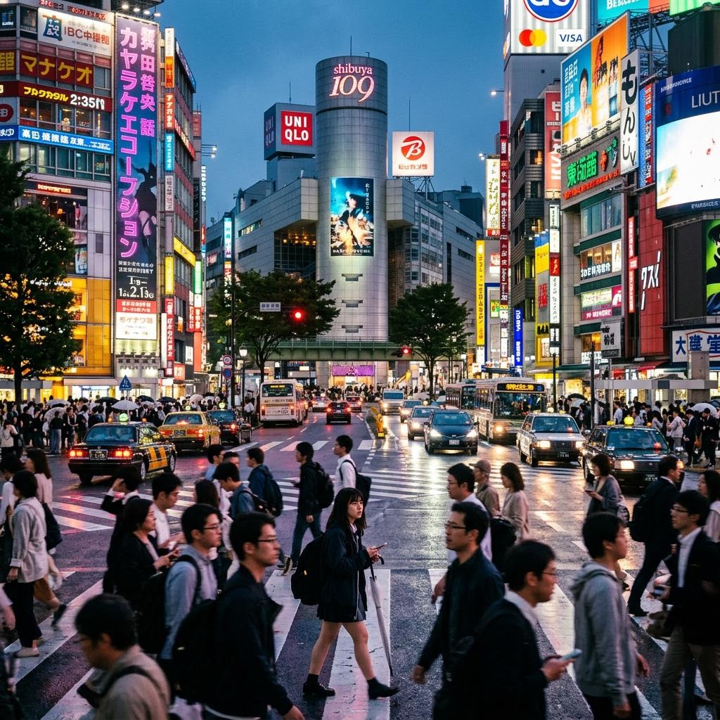 Scenic view of Tokyo, Japan
